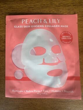 NWT Peach & Lily Glass Skin Ginseng Collagen Mask 40g Korean Skincare